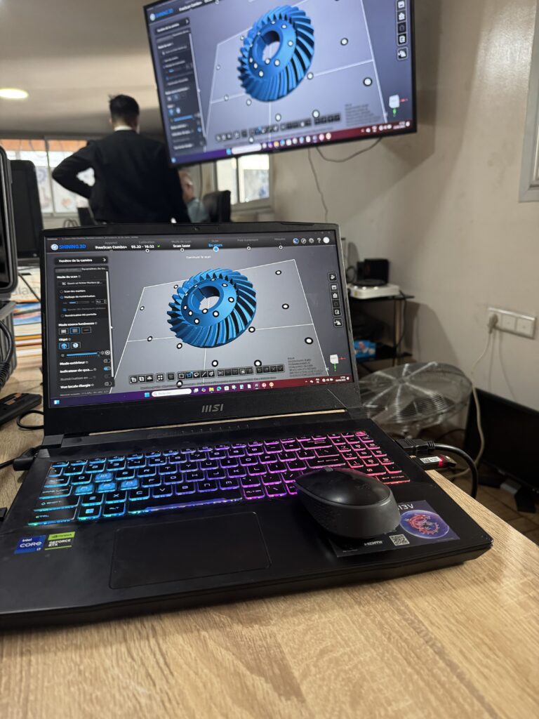 Résultat de scan à l’écran — Scan 3D MCE