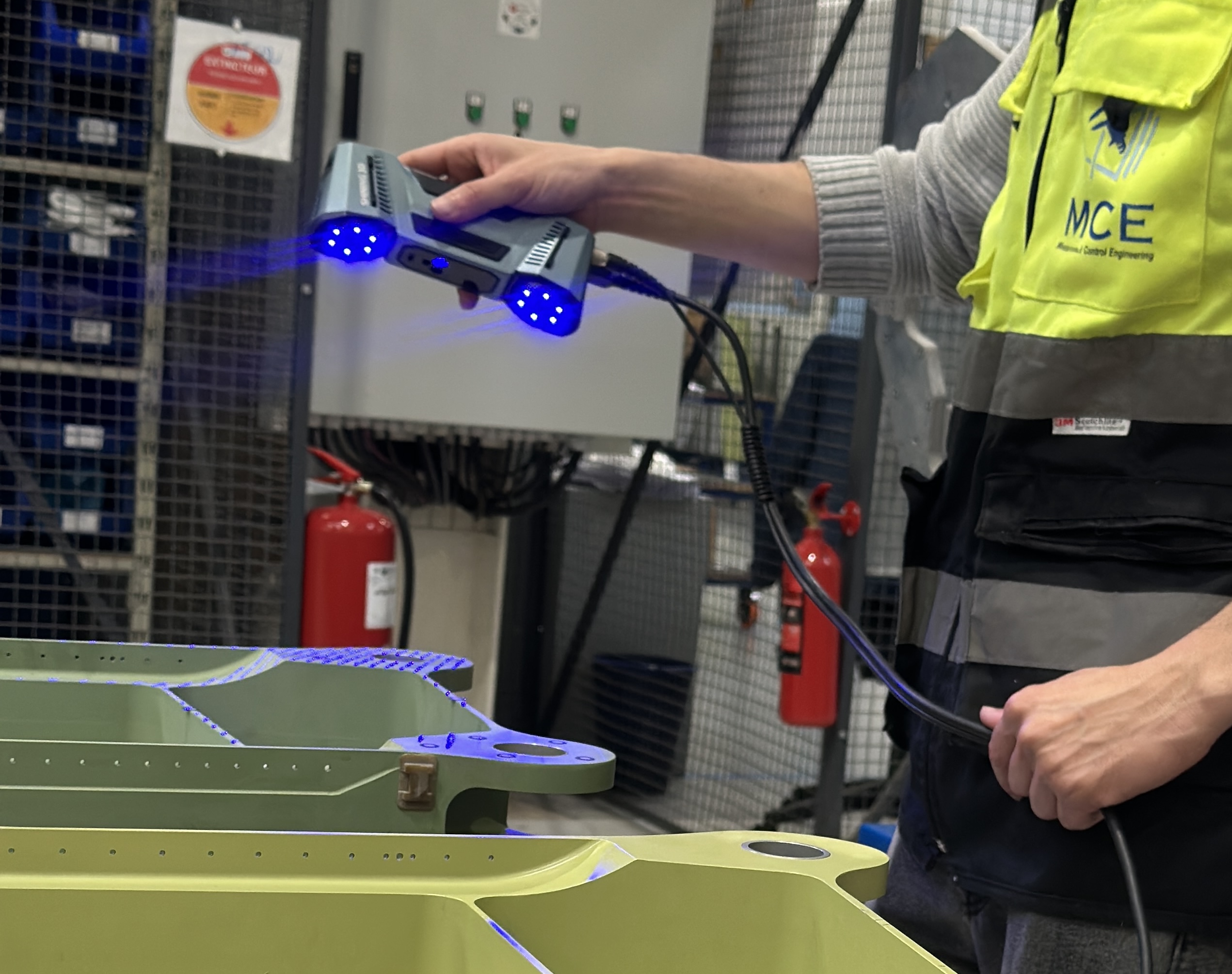 Scanner 3D utilisé par MCE pour le contrôle dimensionnel