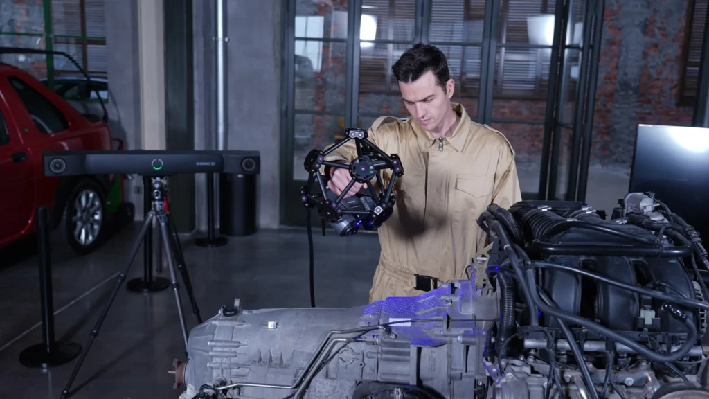 FreeScan Trak Pro2 en application de métrologie 3D