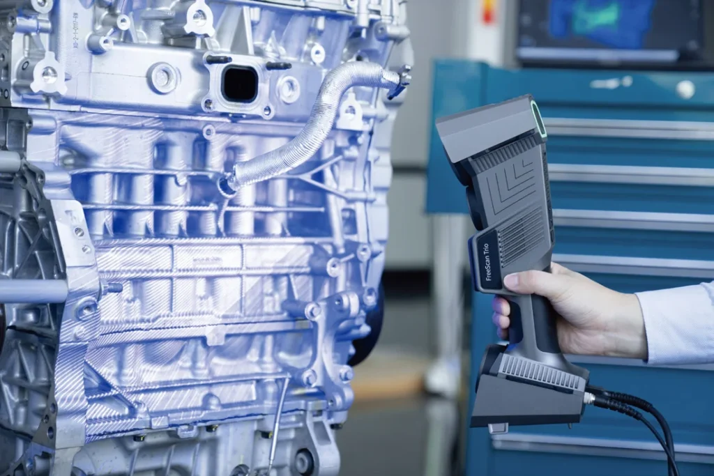 FreeScan Trio en application de métrologie 3D